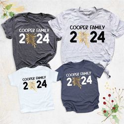 hello 2024 shirt, personalized family new year shirt, happy new year shirt, new year party shirt, matching christmas shi