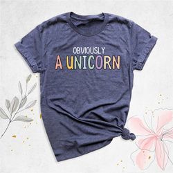 obviously a unicorn shirt, women birthday shirt, unicorn t-shirt, funny gift shirt, unicorn sassy shirt, summer shirt, m