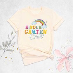 kindergarten teacher shirt, kindergarten crew tee, team kindergarten shirt, groovy kindergarten shirt, teacher gift shir