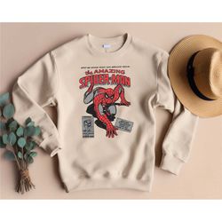 disney the amazing spider man shirt, vintage spiderman comic shirt, spider man t-shirt, mcu fan gift, marvel avengers sh
