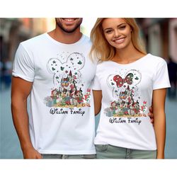 disney family christmas shirt, disneyland xmas tee, mickey and friends christmas shirt, minnie mouse holiday shirt, disn