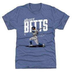 mookie betts men's premium t-shirt - los angeles d baseball mookie betts chisel wht