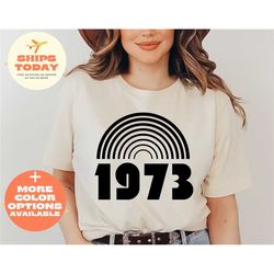 1973 shirt , feminist shirt ,pro choice shirt, women rights shirt, activist shirt, protest shirt ,rainbow shirt,girl pow