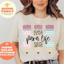 teach love inspire para life shirt, para teacher gift, paraprofessional shirt, cute para shirt, para tee, paraprofession