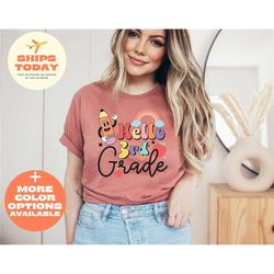 hello third grade shirt, back to school, third grade teacher, 3nd grade, teacher shirts, gifts for teachers, first day o