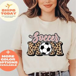 soccer mom shirt, sports mom shirt, soccer mom tshirt, cute soccer mom t shirt, soccer mom gift, mothers day gifts, leop