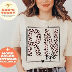 registered nurse shirt, registered nurse tshirt, registered nurse gift, registered nurse tee shirt, leopard print regist