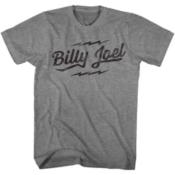 billy joel logo heather adult t-shirt