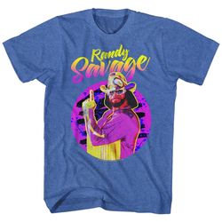 macho man randy savage royal heather adult t-shirt