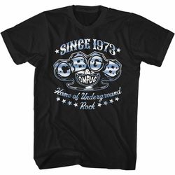cbgb knuckles black adult t-shirt