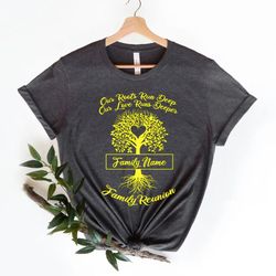 family reunion custom shirt, family tree, loss of dad memorial t-shirt, family tree shirt