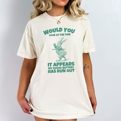 social battery shirt, introvert shirt, funny shirt, unisex shirt, comfort colors shirt, anxiety, social, humor shirt