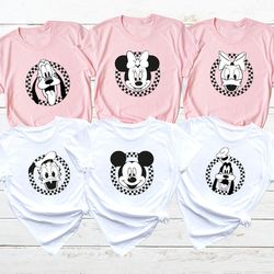 disney characters shirts, disney group shirts, minnie, mickey, donald duck, daisy duck, goofy shirt, pluto shirt