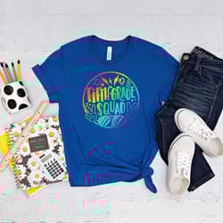 fifth grade squad school shirt, 2nd grade shirt, kindergarten shirt, preschool shirt, back to school shirt