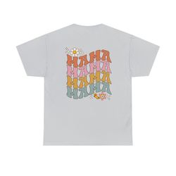 groovy mama back text tee, trendy mama tee, mama shirt, mama to be gift