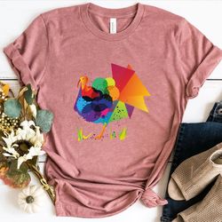 watercolor turkey t-shirt, colorful turkey shirt, watercolor turkeys, halloween shirt, autumn shirt, cute fall shirt