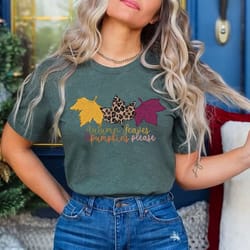 leopard print fall shirt, thanksgiving, hello pumpkin, fall vibes, peace love thanksgiving, family thanksgiving shirt,lo