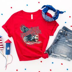 born to be free shirt, freedom tour shirt, 4th of july t-shirt, fourth of july shirt, retro america shirt b