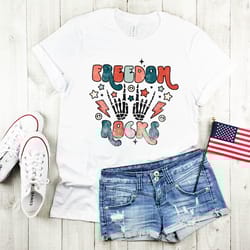 4th of july freedom rocks shirt,freedom shirt,fourth of july shirt,patriotic shirt,independence day shirts