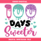 100 Days of School Donuts Svg, Girl 100 Days of School Svg.jpg