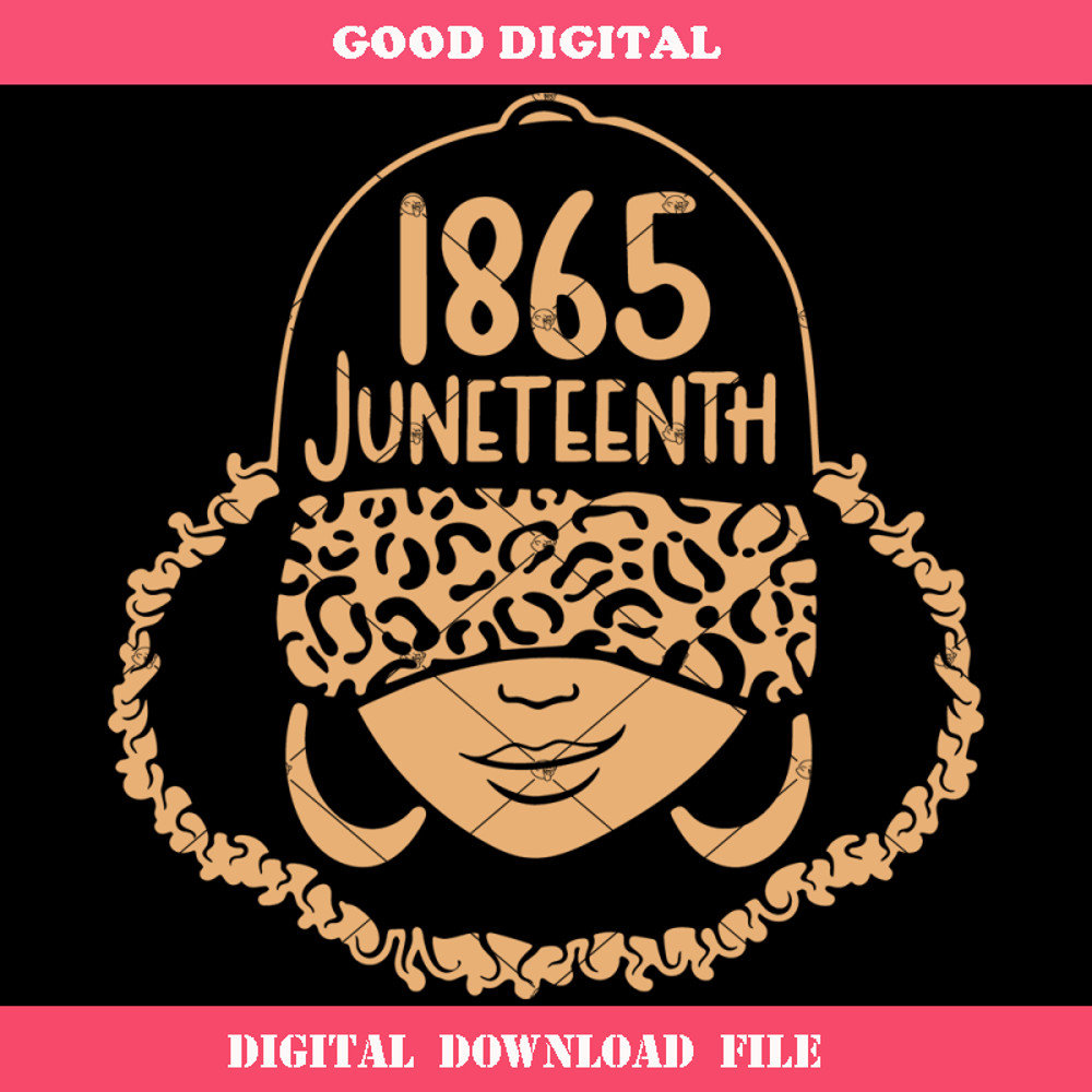 1865 Juneteenth Celebrate Black History Svg, Black Girl.jpg