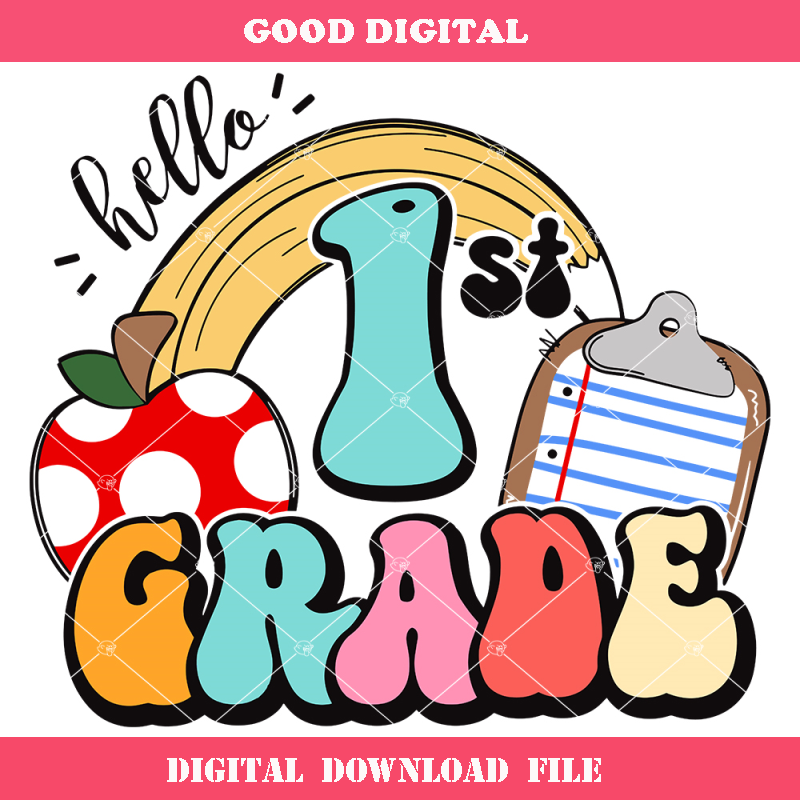 1st Grade Svg, First Grade Svg, First Day of School Svg.jpg