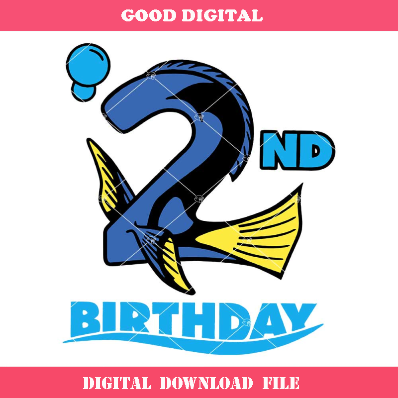 2nd Birthday Dori Svg, Dori Birthday Svg, Finding Nemo Svg.jpg