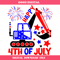 4th of July Excavator Svg, Kids 4th July Svg, Patriotic Svg.jpg