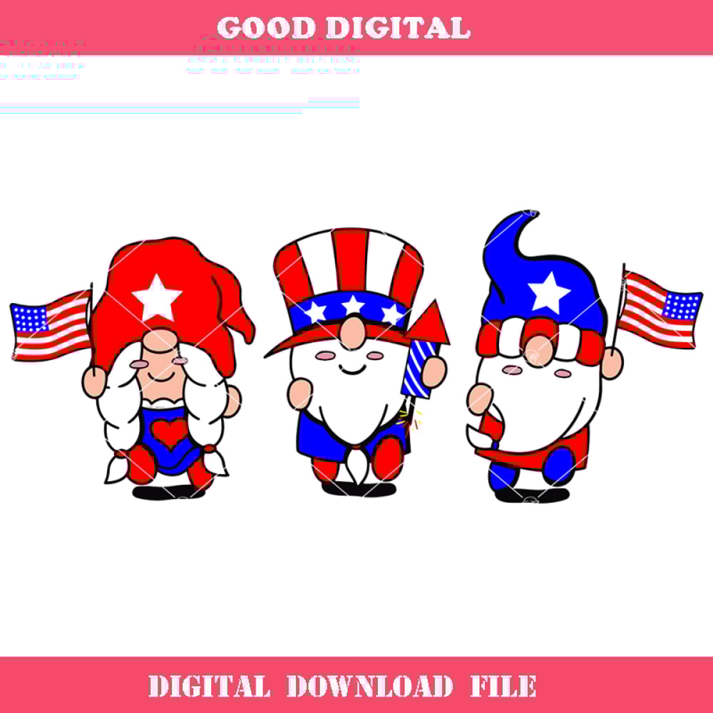 4th of july Gnomes Svg, American Flag Svg, Patriotic Gnomes.jpg