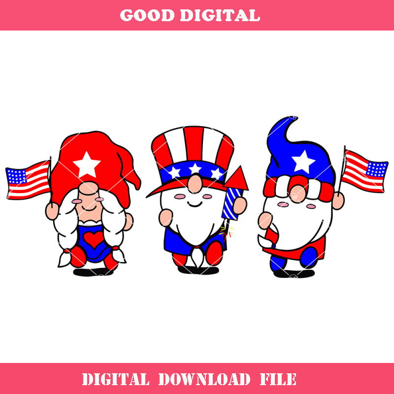 4th of july Gnomes Svg, American Flag Svg, Patriotic Gnomes.jpg