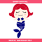 4th of July Little Mermaid Svg, Patriotic Mermaid Svg.jpg