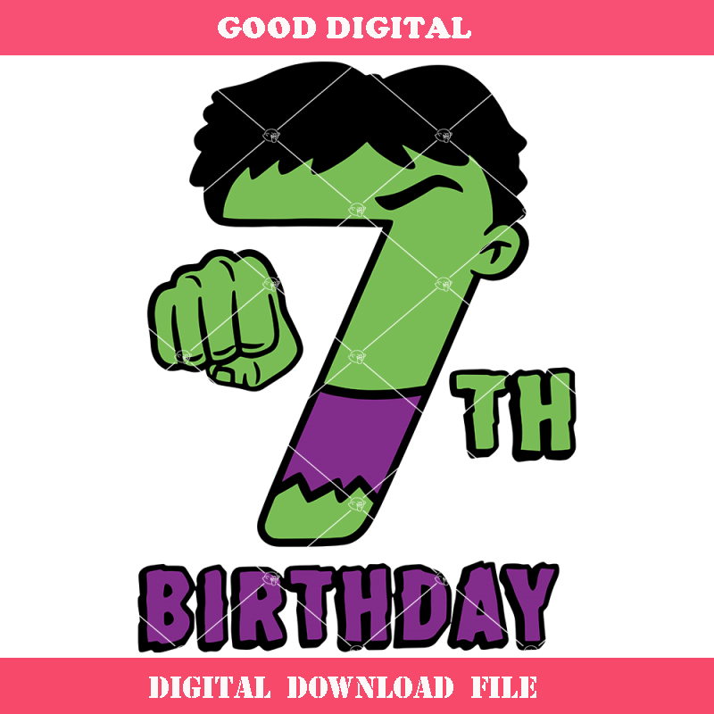 8th Birthday Hulk Svg, Birthday Numer Svg, Green Superhero.jpg