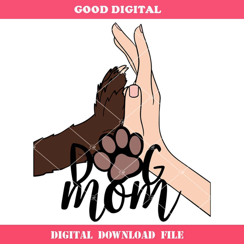 A Paw and Owner's Hands Svg, Dog Lover Svg, Dog Mom Svg.jpg