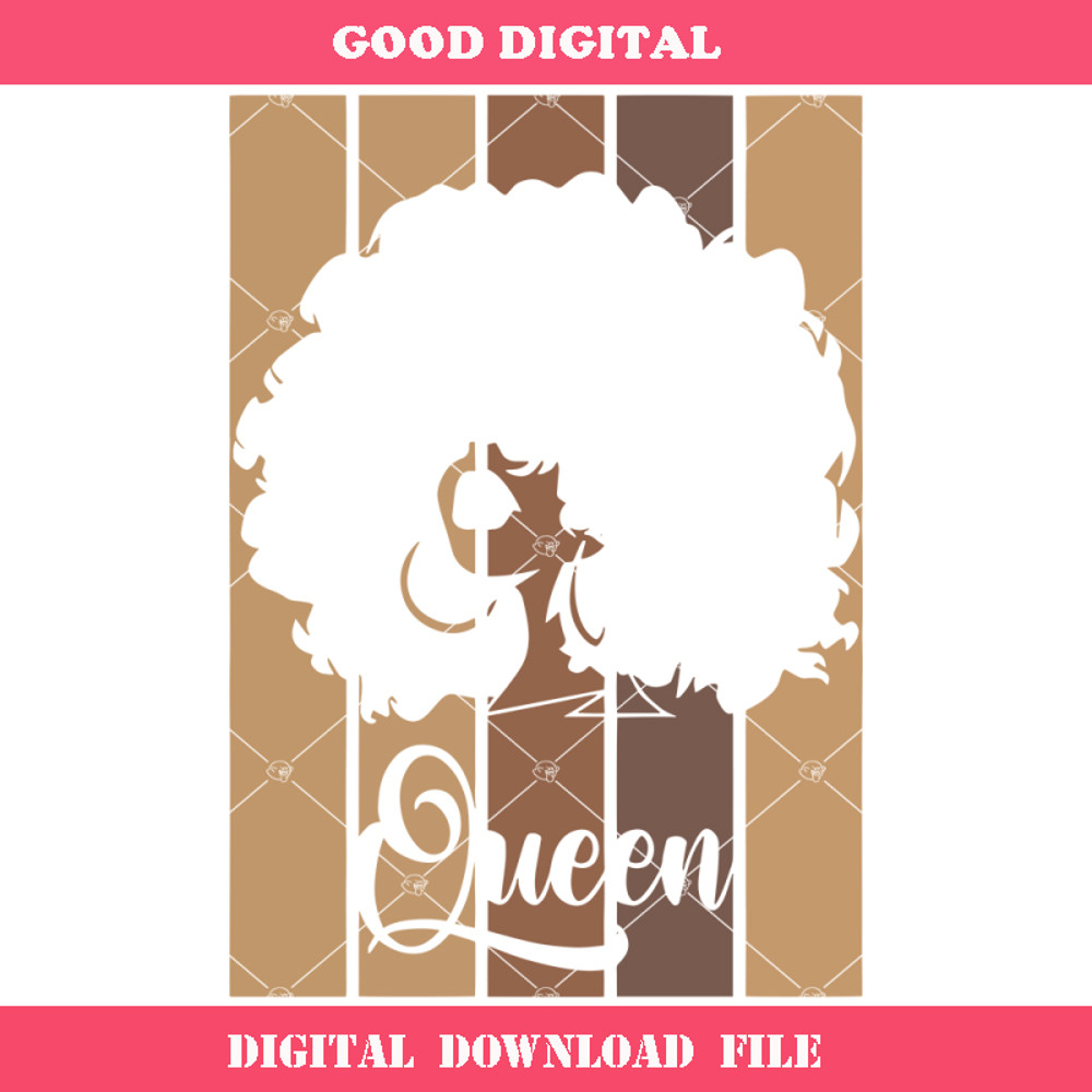 Afro Queen Pride Melanin Svg, Black Pride Svg, Black History.jpg