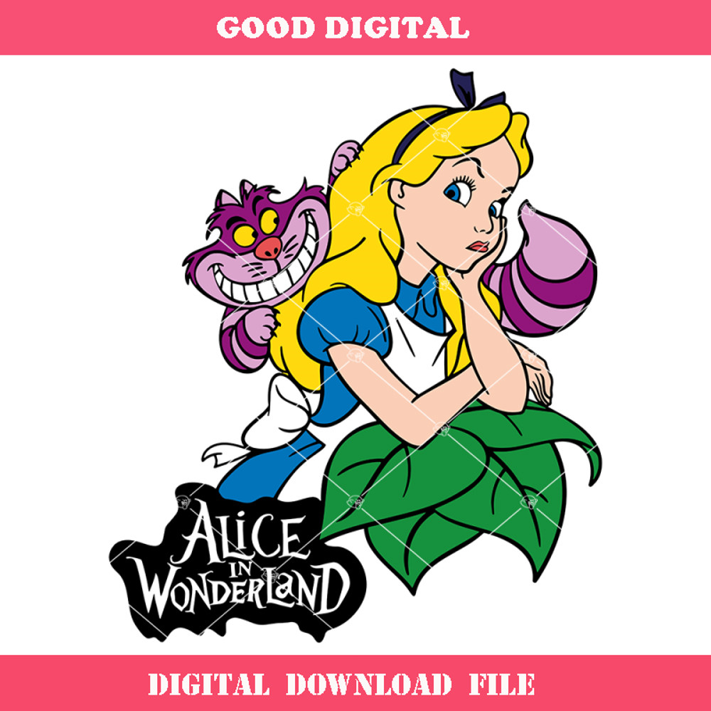 Alice's Adventures in Wonderland Svg, Cheshire Cat Svg.jpg