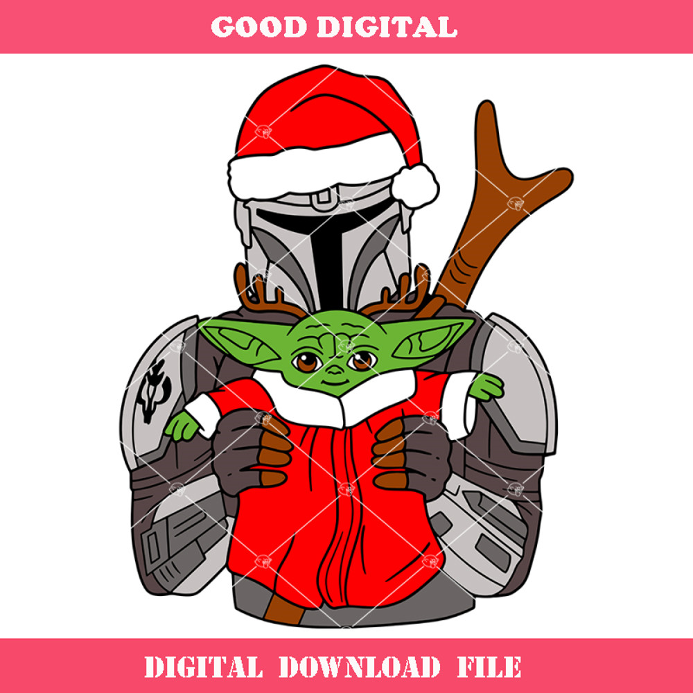 Alien Santa Svg, The Mandalorian Christmas Svg, Yoda Santa.jpg