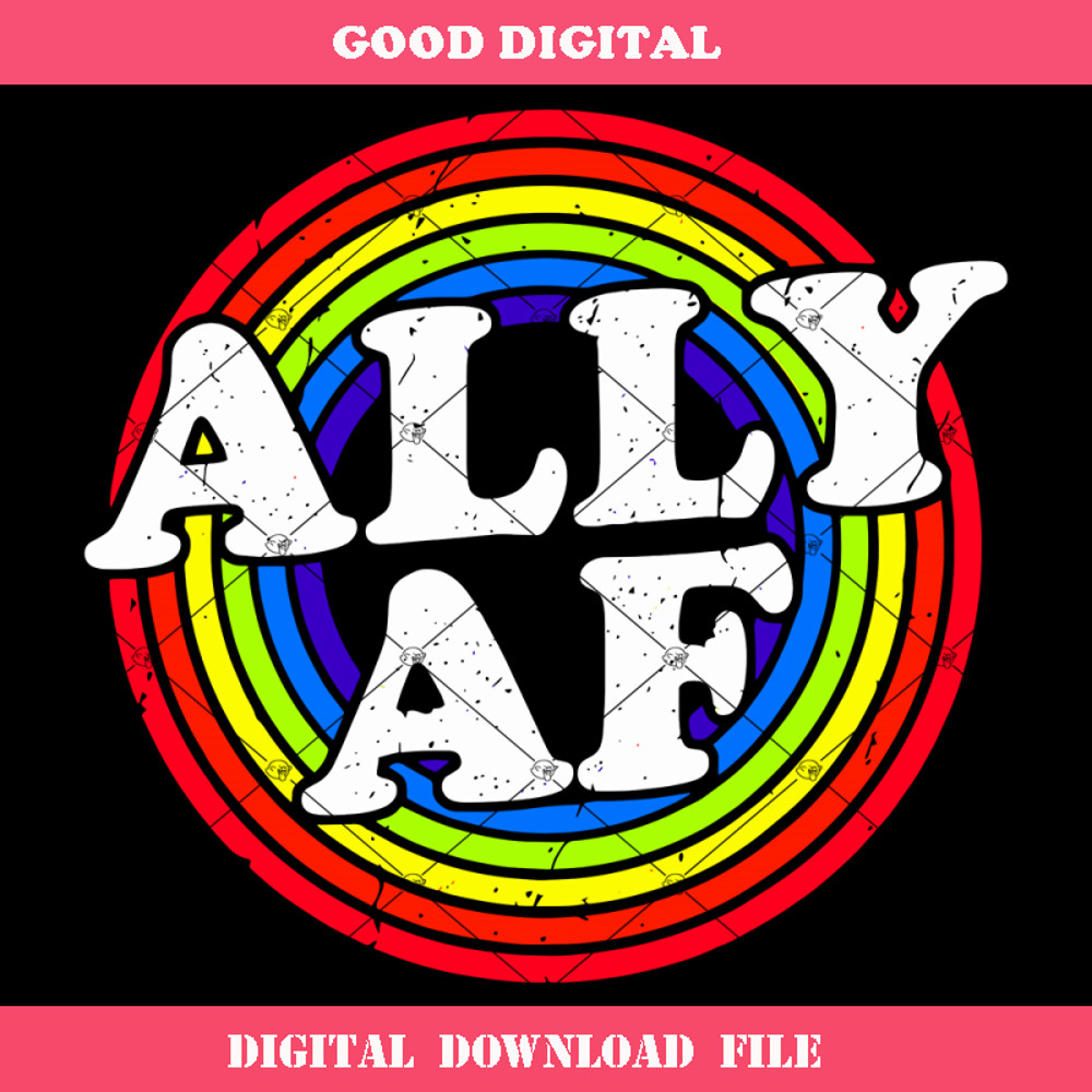 Ally Af Svg, Proud Ally Svg, Rainbow Lesbian Svg.jpg