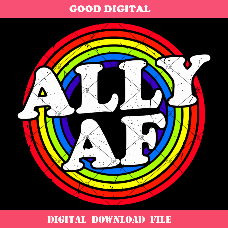 Ally Af Svg, Proud Ally Svg, Rainbow Lesbian Svg.jpg