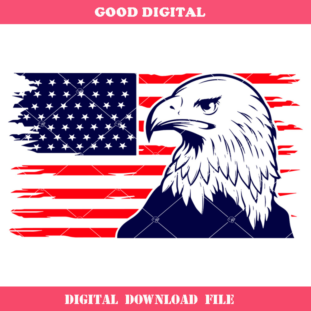 America Bald Eagle Svg, Eagle Head Svg, America Symbol Svg.jpg