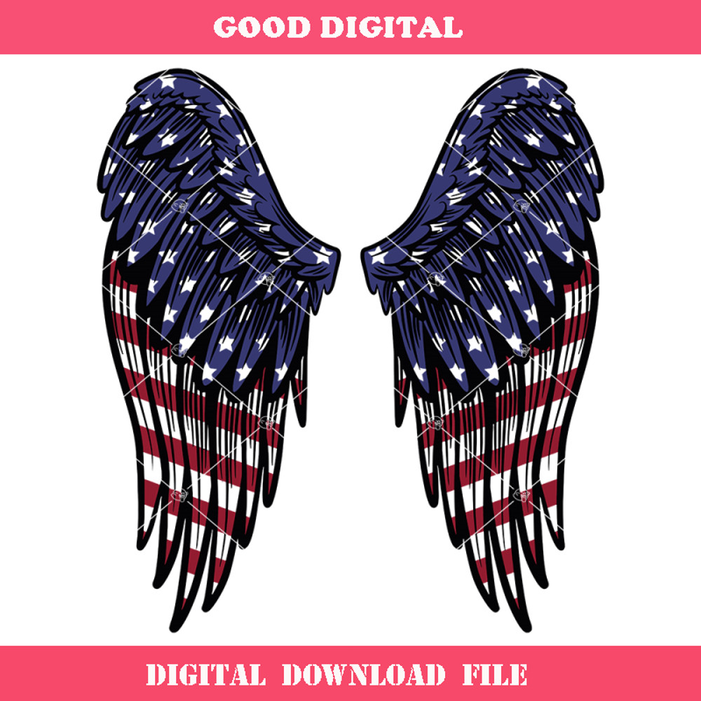 American Angel Wings Svg, Hero Army Veteran Svg, Liberty.jpg