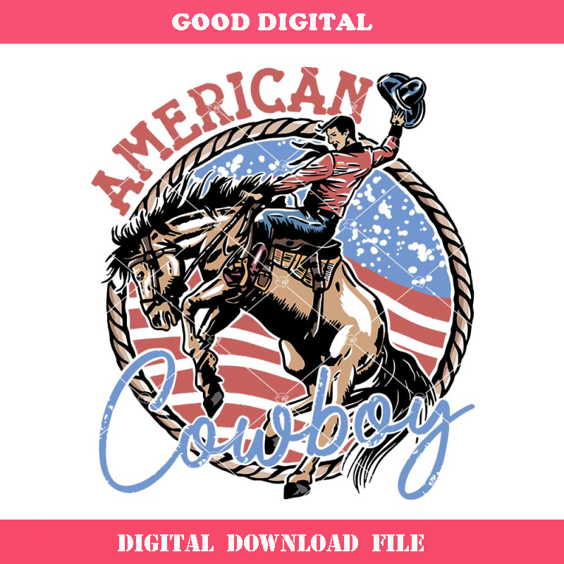American Cowboy Svg, 4th of July Western Svg, Cowboy Svg (1).jpg