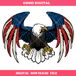 american flag bald eagle svg, usa flag svg, patriotic eagle