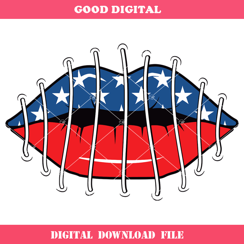 American Flag Censored Lips Svg, Freedom of Speech Svg.jpg
