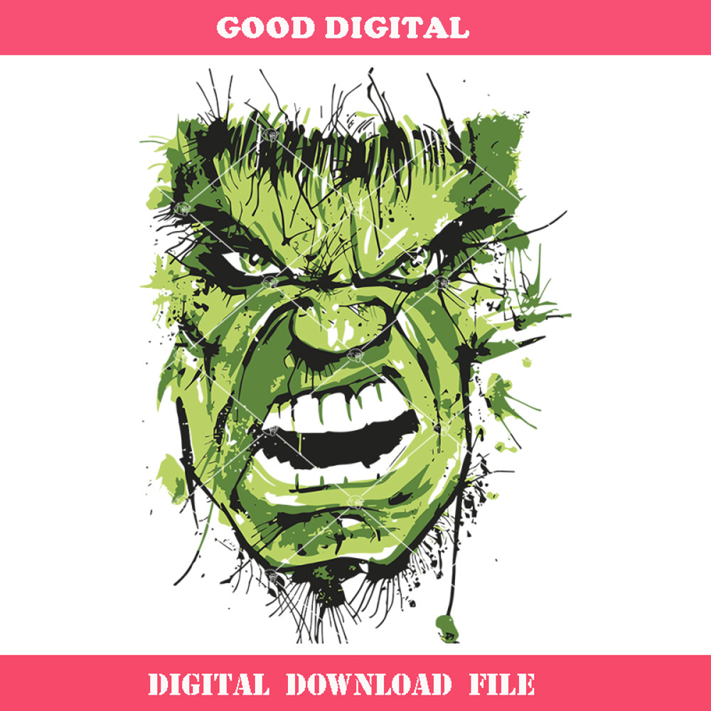 Angry Green Giant's Face Svg, Hulk Angry Svg, Hulk Superhero.jpg