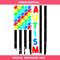 Autism Awareness With American Flag Svg, Autism Flag Svg.jpg