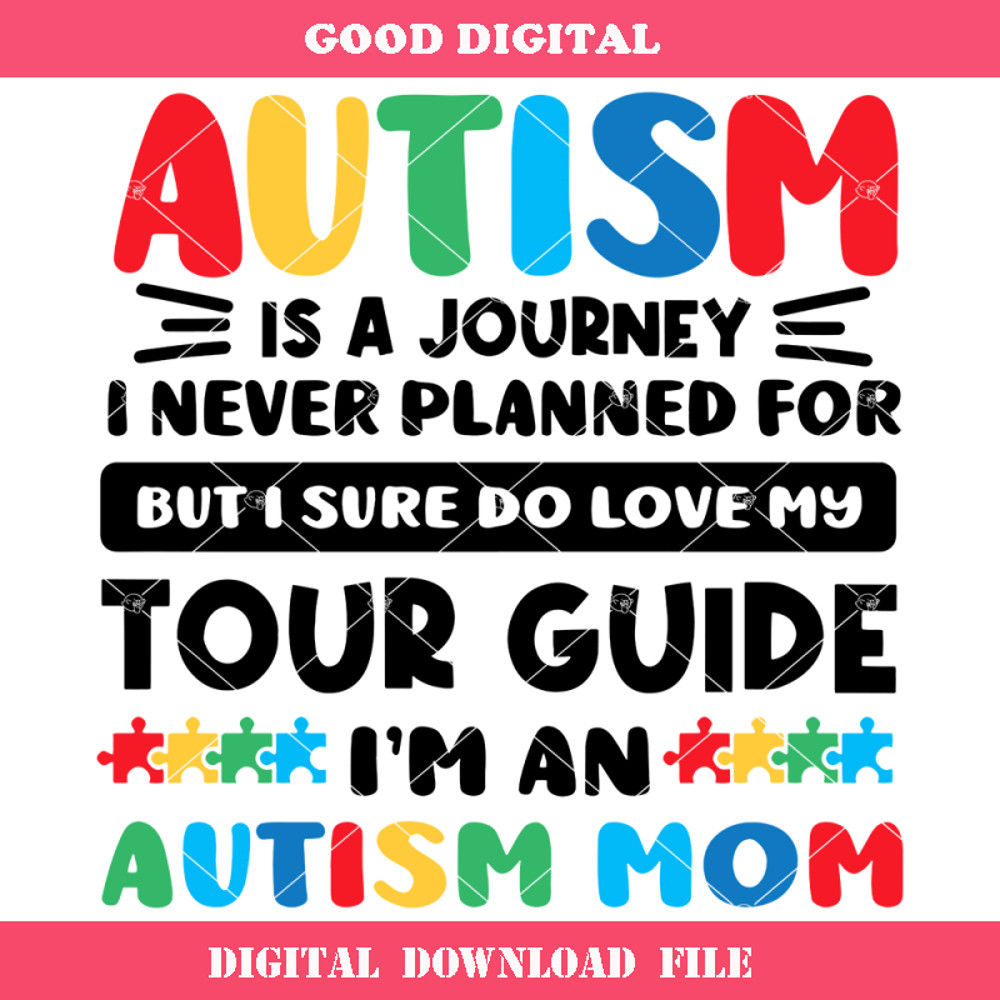 Autism Is A Journey Svg, I'm An Autism Mom Svg, Color Puzzle.jpg