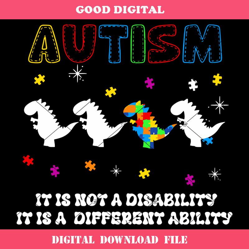 Autism It's Not A Disability It's A Different Ability Svg.jpg