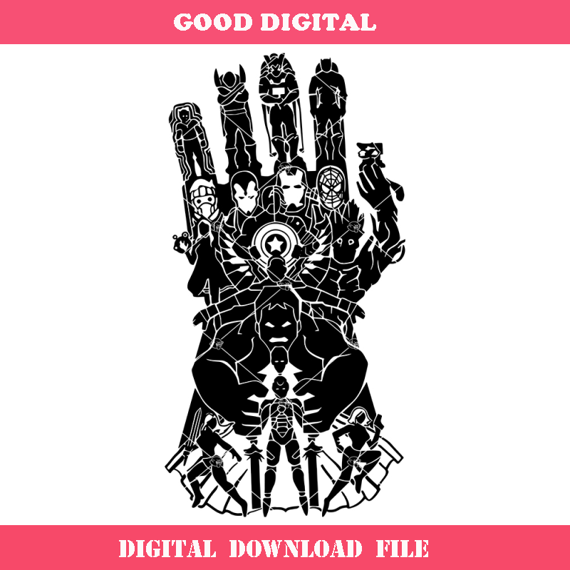 Avengers Hero Svg, Infinity Gloves Svg, Team Hero Svg.jpg