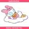 Baby Daisy Duck Sleeps On A Cloud Svg, Duck Birthday Svg.jpg