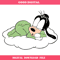 Baby Goofy Sleeps On A Cloud Svg, Dog Birthday Svg.jpg